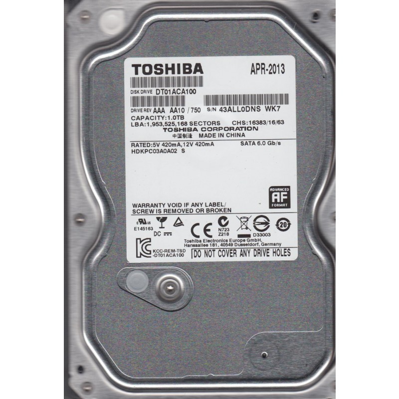 Жесткий диск Toshiba DT 01ACA100  1TB